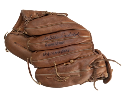 Willie Randolph Game Used, Signed & Inscribed New York Yankees Era Wilson A2000 Pro Stock 1372 Model Glove (Randolph LOA)